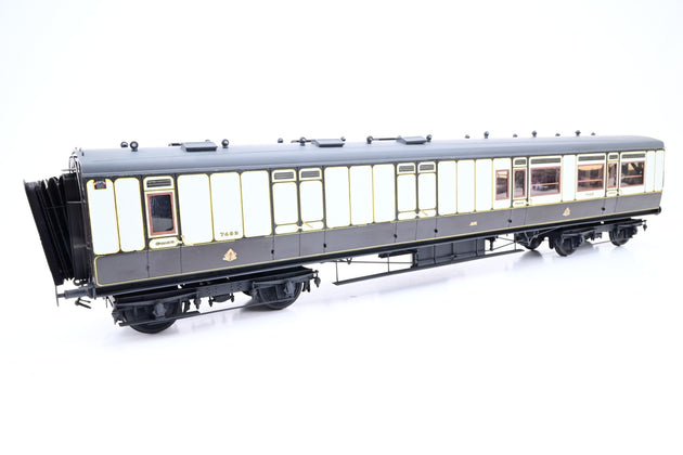 Kit Built O Gauge LNWR Plum & Cream Brake Corridor Third Coach No.7483 - Unboxed