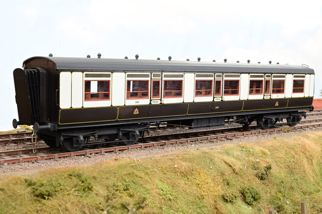 Kit Built O Gauge LNWR Plum & Cream Corridor All Third Coach No.131 - Unboxed