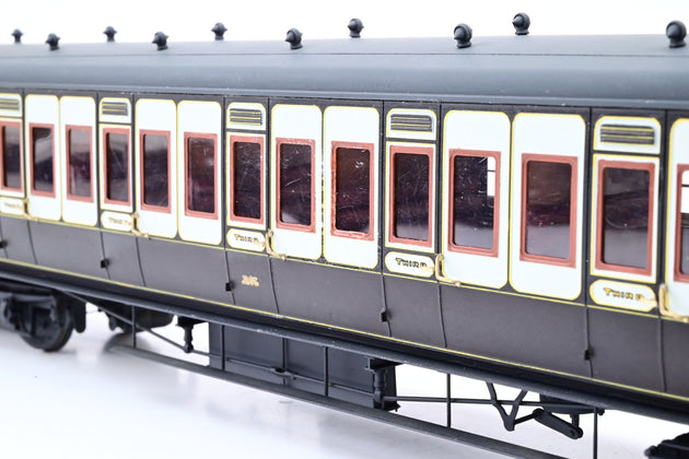 Kit Built O Gauge LNWR Plum & Cream Corridor All Third Coach No.131 - Unboxed