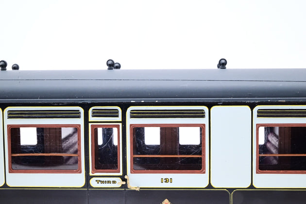 Kit Built O Gauge LNWR Plum & Cream Corridor All Third Coach No.131 - Unboxed