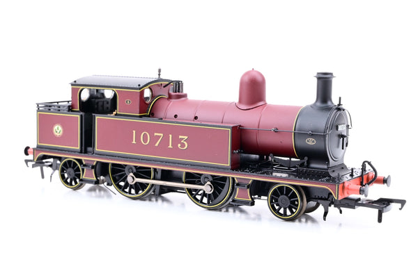 Bachmann OO Gauge 31-168 LMS Crimson ex-L&YR 2-4-2 Class 5 Tank No.10713 - Boxed