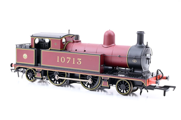 Bachmann OO Gauge 31-168 LMS Crimson ex-L&YR 2-4-2 Class 5 Tank No.10713 - Boxed