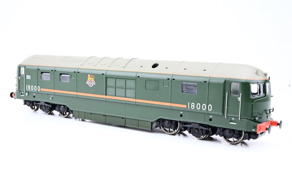 Heljan OO Gauge 1801 BR Green Early Emblem Gas Turbine Prototype No.18000 - Limited Edition, Boxed