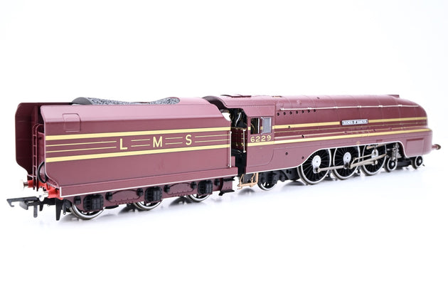Hornby OO Gauge R3677 LMS Streamlined Crimson Lake Princess Coronation Class 7P No.6299 'Duchess of Hamilton' - Boxed