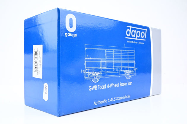 Dapol O Gauge 7F-300-003 BR Grey ex-GWR 20T Toad Brake Van No.W17953 'Shrewsbury, Cotton Hill' - Boxed