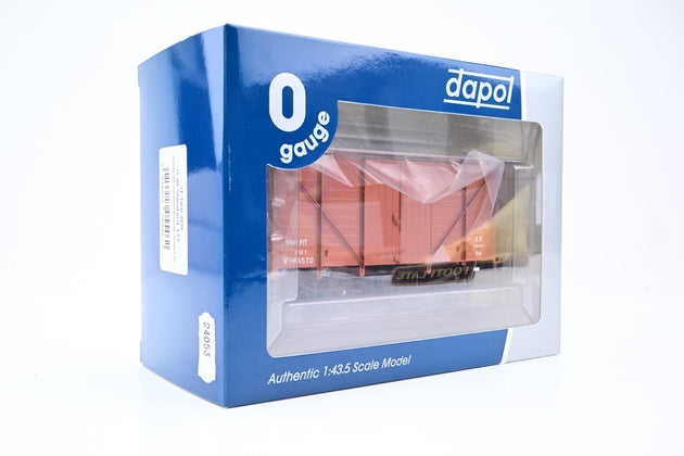 Dapol O Gauge 7F-066-005 BR Bauxite 'Van Fit' Standard 12T Covered Goods Van No.W145570 - Boxed