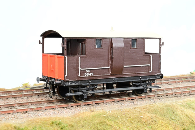 Kit Built O Gauge SR Brown Brake Van No.10849 - Unboxed