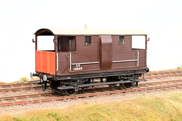 Kit Built O Gauge SR Brown Brake Van No.10849 - Unboxed