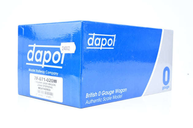 Dapol O Gauge 7F-071-020W 'John Stephens, Son & Co. Ltd.' 7-Plank Open Wagon No.26 - Factory Weathered, Boxed