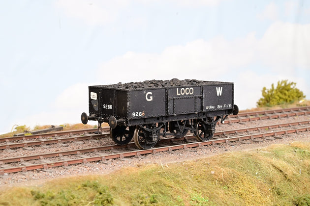 Kit Built O Gauge GWR Black 'Loco' 10T Coal Wagon No.9286 - Unboxed