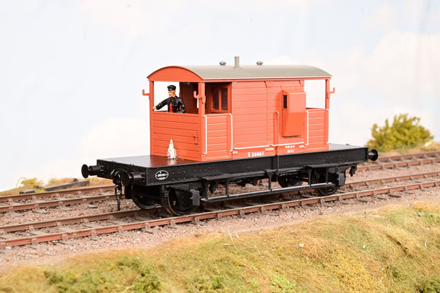 Dapol O Gauge 7F-100-008 BR Bauxite 25T 'Pillbox' Brake Van No.S56061 - Unboxed