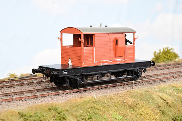 Dapol O Gauge 7F-100-008 BR Bauxite 25T 'Pillbox' Brake Van No.S56061 - Unboxed