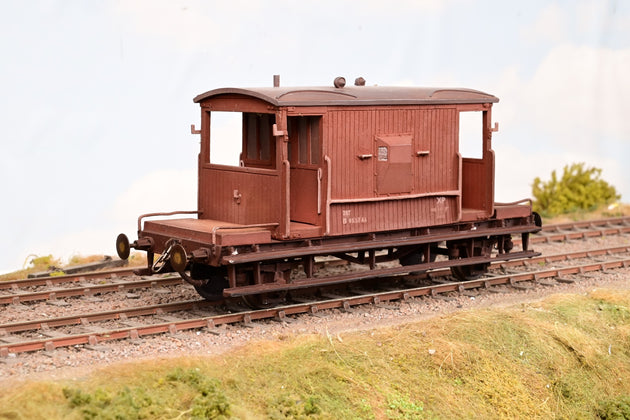 Kit Built O Gauge BR Brown 20T Brake Van No.B951146 - Weathered, Unboxed