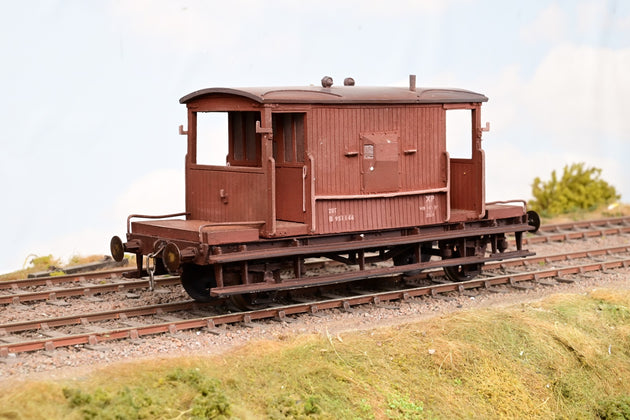Kit Built O Gauge BR Brown 20T Brake Van No.B951146 - Weathered, Unboxed