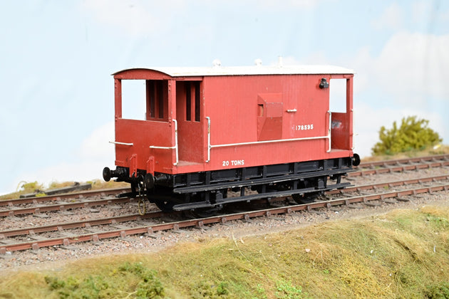Kit Built O Gauge BR Bauxite 20T Brake Van No.178595 - Unboxed