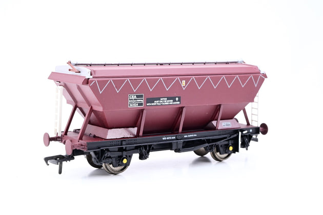 Bachmann OO Gauge 33-576A EWS Maroon 46T CEA glw Covered Hopper Wagon No.361024 - Boxed