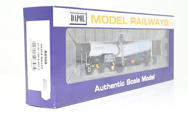 Dapol OO Gauge B850D 'Nacco / ECC International' ICA Silver Bullet Tanker Wagon No.33877898053-2 - Boxed