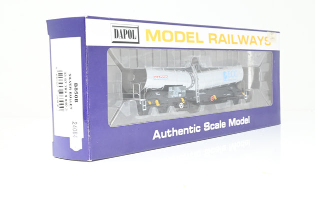 Dapol OO Gauge B850C 'Nacco / ECC International' ICA Silver Bullet Tanker Wagon No.33877898107-7 - Boxed