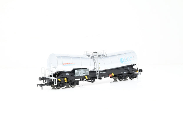 Dapol OO Gauge B850A 'Nacco / ECC International' ICA Silver Bullet Tanker Wagon No.33877898102-4 - Boxed