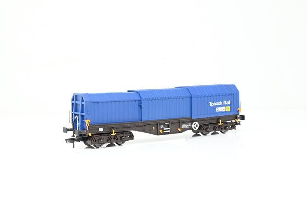 Dapol OO Gauge B747G 'Tiphook Rail' Telescopic Steel Hood Wagon No.33700899042-0 - Boxed