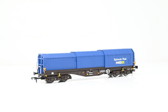 Dapol OO Gauge B747F 'Tiphook Rail' Telescopic Steel Hood Wagon No.33700899077-0 - Boxed