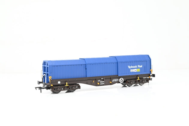 Dapol OO Gauge B747F 'Tiphook Rail' Telescopic Steel Hood Wagon No.33700899077-0 - Boxed