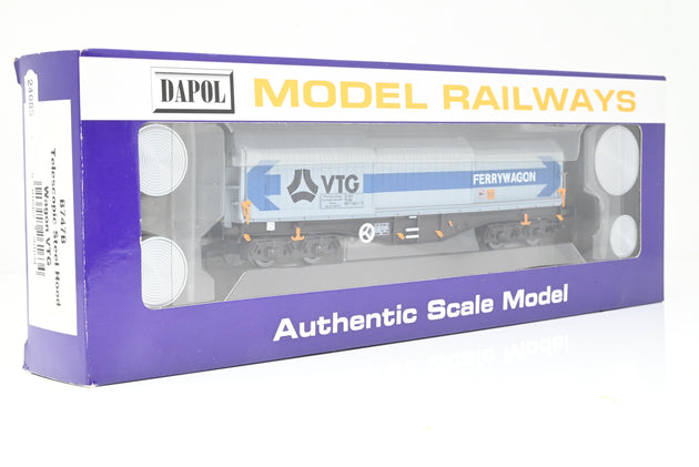 Dapol OO Gauge B747G 'VTG Ferrywagon' Telescopic Steel Hood Wagon No.33705899082-7 - Boxed