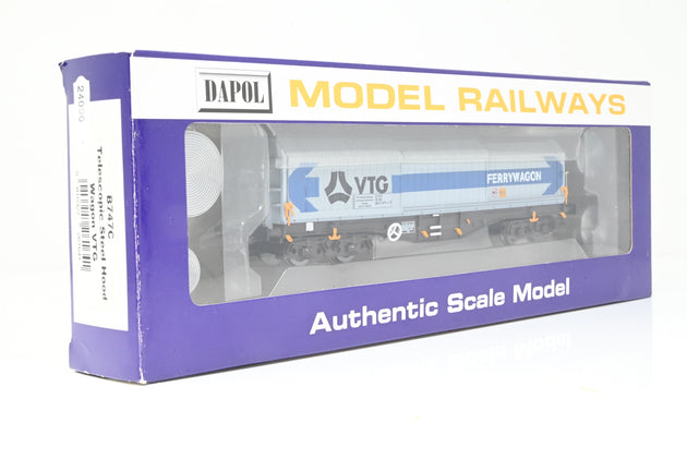 Dapol OO Gauge B747C 'VTG Ferrywagon' Telescopic Steel Hood Wagon No.33705899077-7 - Boxed