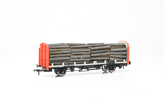 Bachmann OO Gauge 38-300 BR Railfreight OTA Timber Carrier Wagon w/ Lumber Load No.200974 - Boxed
