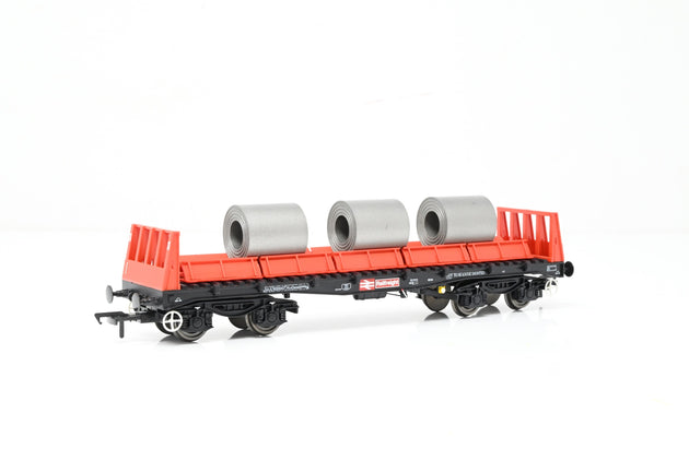 Bachmann OO Gauge 38-352 BR Railfreight BAA Steel Carrier Wagon w/ Steel Coil Load No.900047 - Boxed