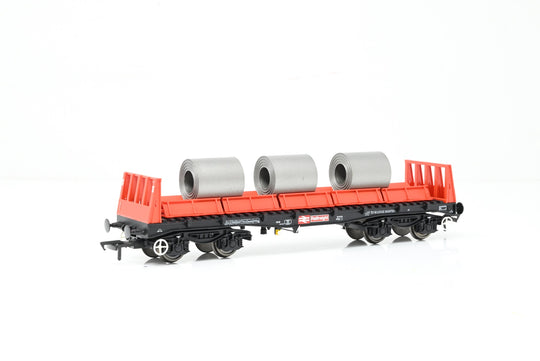 Bachmann OO Gauge 38-352 BR Railfreight BAA Steel Carrier Wagon w/ Steel Coil Load No.900047 - Boxed