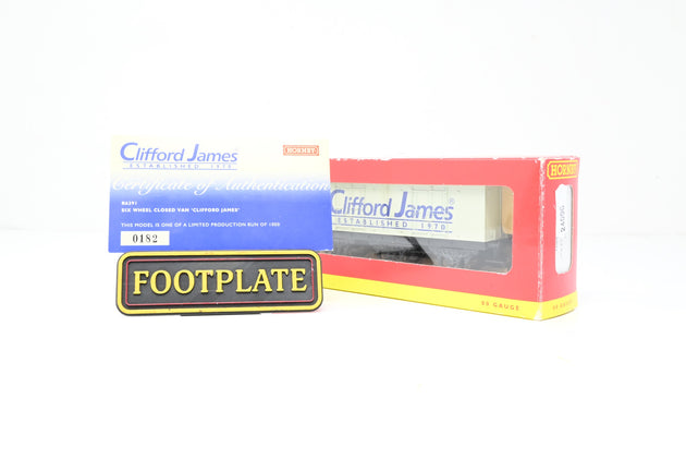 Hornby OO Gauge R6291 'Clifford James' 6-Wheel Closed Van Unnumbered - Limited Edition, Boxed
