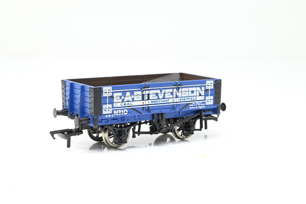 Bachmann OO Gauge 37-051 'E.A. Stevenson' 5-Plank Open Wagon w/ Wooden Floor No.910 - Boxed