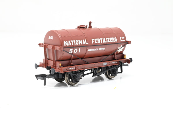 Bachmann OO Gauge 37-660 'National Fertilizers' 14T 4-Wheel Tank Wagon No.501 - Boxed