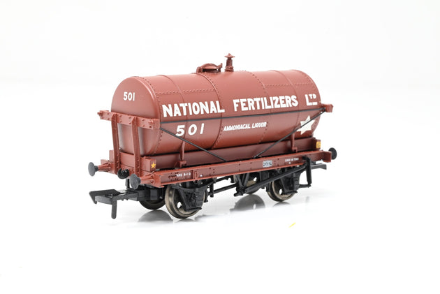 Bachmann OO Gauge 37-660 'National Fertilizers' 14T 4-Wheel Tank Wagon No.501 - Boxed