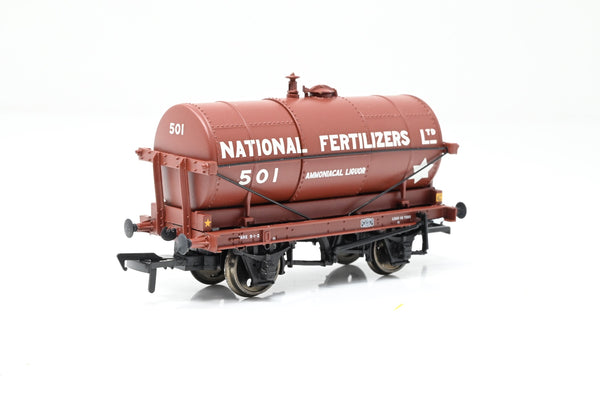 Bachmann OO Gauge 37-660 'National Fertilizers' 14T 4-Wheel Tank Wagon No.501 - Boxed