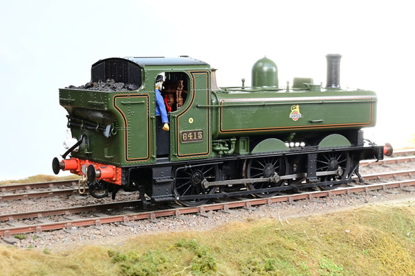 Lionheart Trains O Gauge BR Green Early Emblem 0-6-0PT 64xx Pannier Tank No.6415 - Boxed