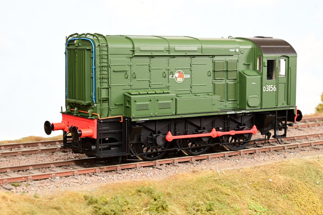 Dapol O Gauge 7D-008-018 BR Green Late Crest w/o Warning Panels Class 08 Diesel Shunter No.D3156 - Boxed