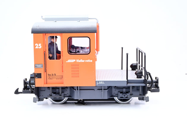 LGB G Gauge 20410 Rhatische Bahn '25' Tractor Loco Tm 2/2 - DCC Fitted, Boxed