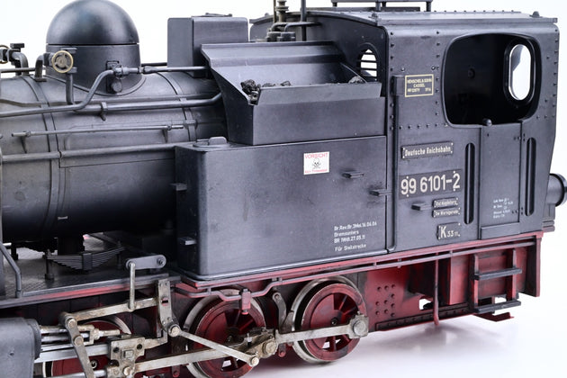 Train Line 45 G Gauge 2012012 DR Black HSB Steam Locomotive No.996101 'Pfiffi' - DCC Sound, Boxed