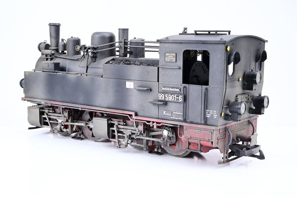 Train Line 45 G Gauge 2011012 DR Black HSB Mallet Steam Locomotive No.995901 - DCC Sound, Boxed
