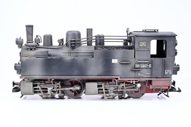 Train Line 45 G Gauge 2011012 DR Black HSB Mallet Steam Locomotive No.995901 - DCC Sound, Boxed