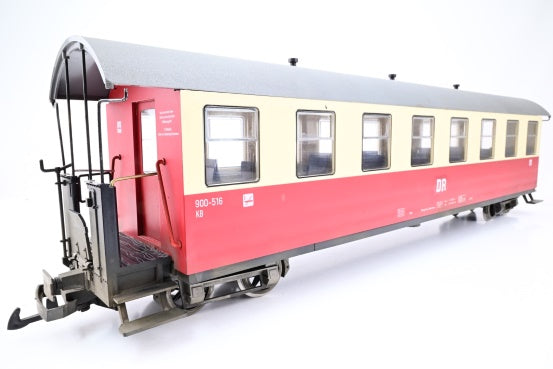 Train Line 45 G Gauge 3030750 DR Red & Cream HSB Passenger Car No.900-516 - Boxed