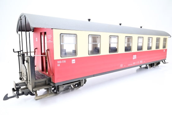 Train Line 45 G Gauge 3030750 DR Red & Cream HSB Passenger Car No.900-516 - Boxed