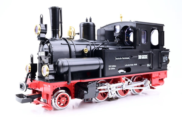 LGB G Gauge 78741 Starter Set w/ DR 2-6-0 Steam Locomotive No.995633 + 2 Passenger Coaches - Boxed