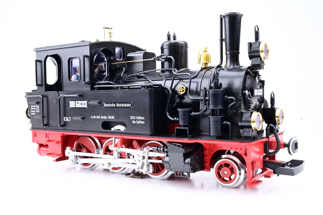LGB G Gauge 78741 Starter Set w/ DR 2-6-0 Steam Locomotive No.995633 + 2 Passenger Coaches - Boxed
