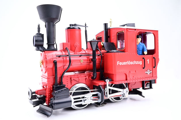 LGB G Gauge 70940 Fire Department Starte Set w/ 0-4-0 Stainz Locomotive + 3 Wagons - Boxed