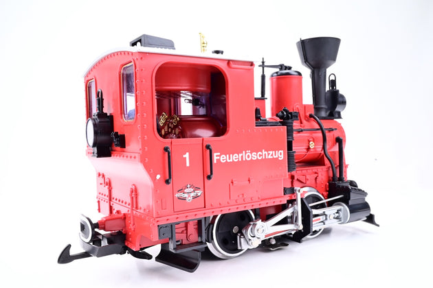 LGB G Gauge 70940 Fire Department Starte Set w/ 0-4-0 Stainz Locomotive + 3 Wagons - Boxed
