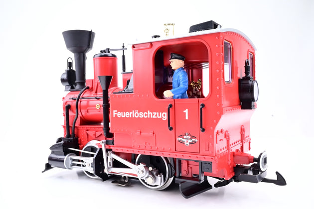 LGB G Gauge 70940 Fire Department Starte Set w/ 0-4-0 Stainz Locomotive + 3 Wagons - Boxed