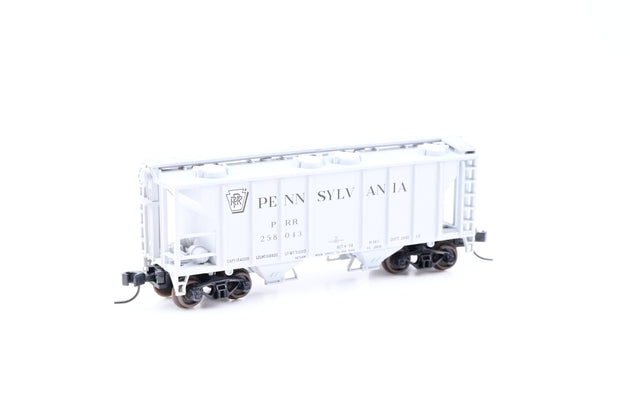 Atlas N Gauge 31931 Pennsylvania Railroad Grey PS-2 Hopper Car No.258043 - Boxed
